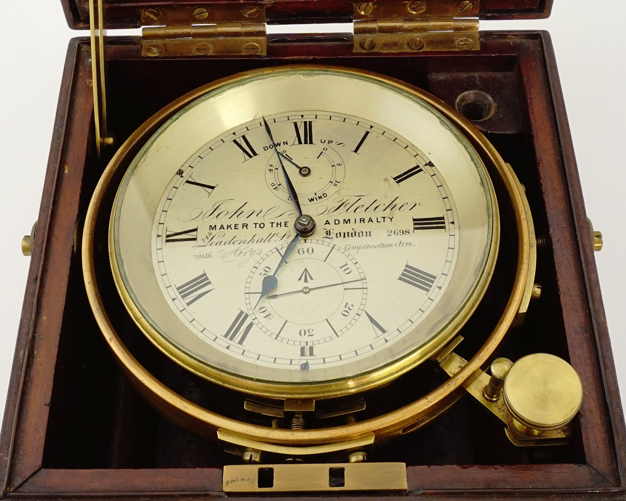 Elgin Marine Chronometer US Navy Brass Plate ⋆ Windy City Watch Collector